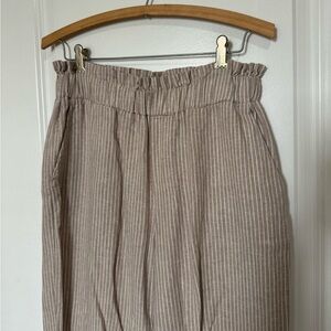 laundry linen striped pants